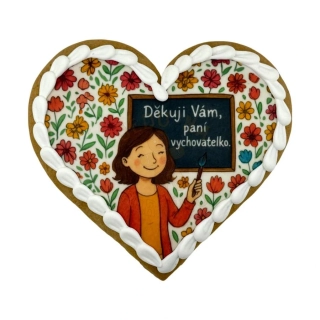 Perníček srdce - Pro paní vychovatelku